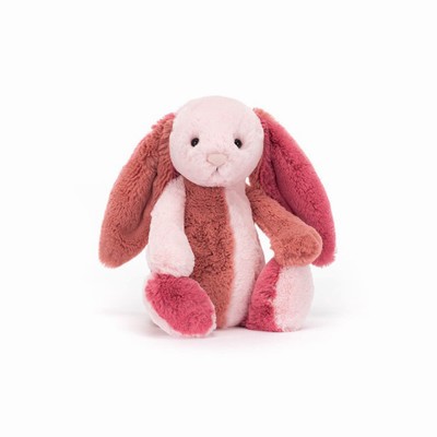 Jellycat Bashful Patchwork Coralia Konijnen | KZ2946758